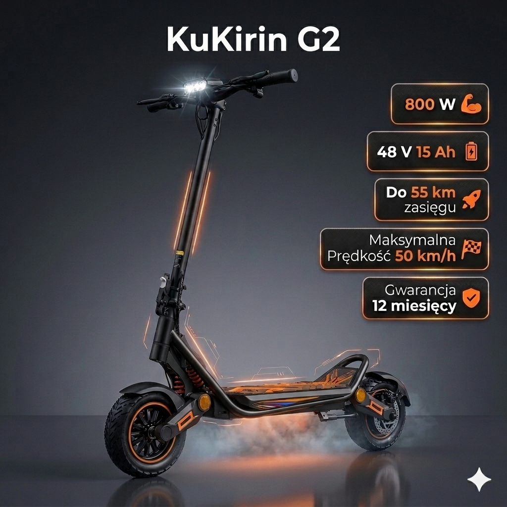 Electric scooter KuKirin G2 (800W, 15AH, 48V) 2025 NEW